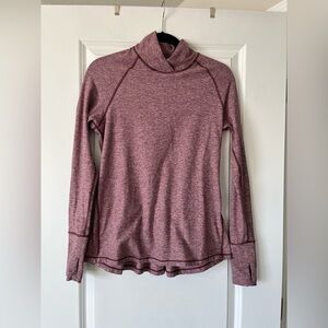 Women's Heathered Pink Long Sleeve Top